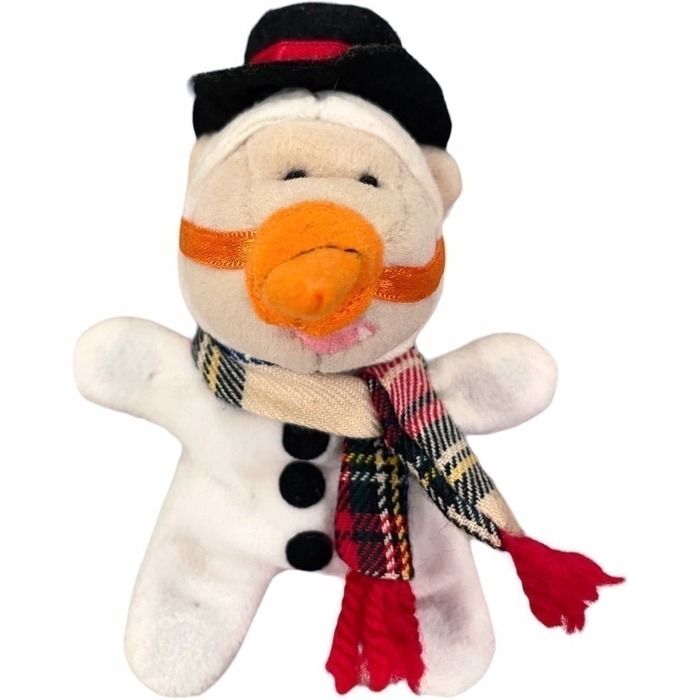 STARBUCKS Bearista Magnet Snowman Bear Mini Carrot Hat Scarf Holiday Frosty 1999